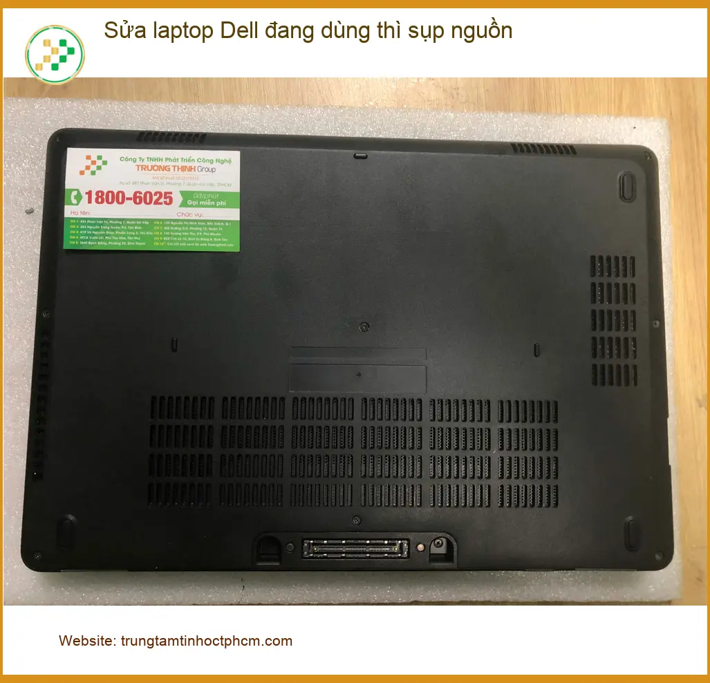 Anh Tấn kiến trúc sư cần sửa laptop Dell sụp nguồn Quận Bình Tân gấp ảnh thực tế 1