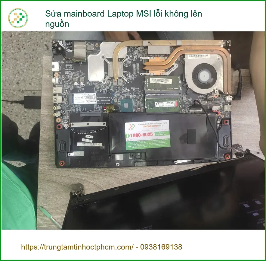 Sửa mainboard Laptop MSI lỗi không lên nguồn Quận 7 - Chị Mai kỹ sư tin học tin tưởng. ảnh thực tế 1