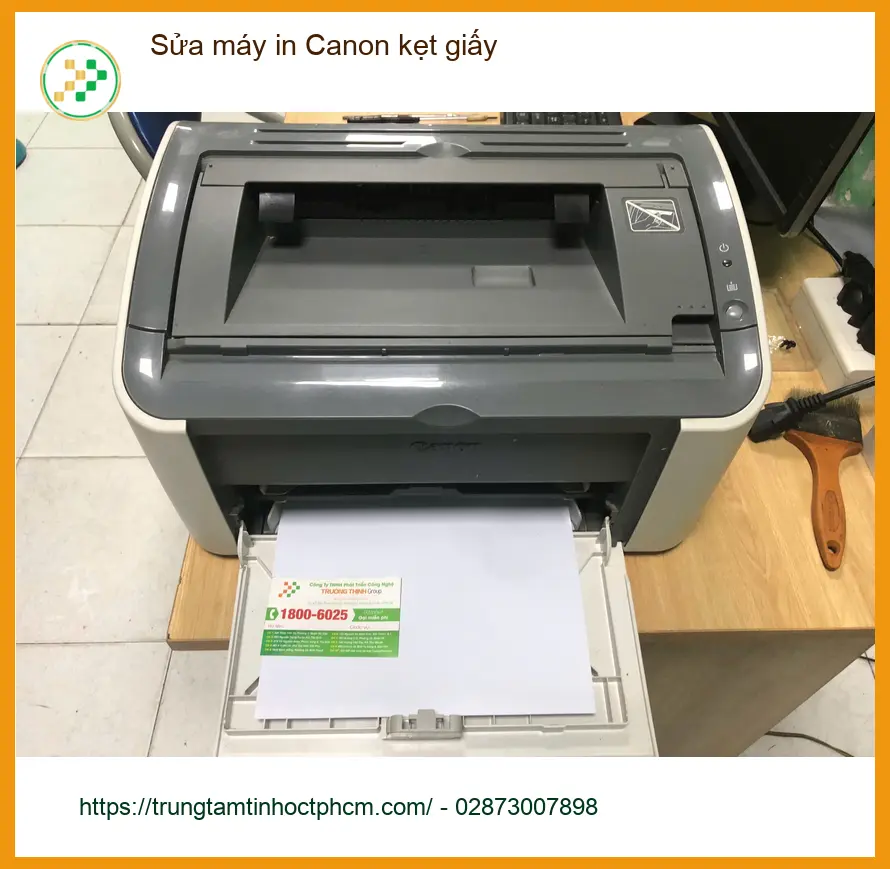 Thợ sửa máy in Canon kẹt giấy Quận Bình Tân: Anh Dũng văn phòng lo lắng ảnh thực tế 1
