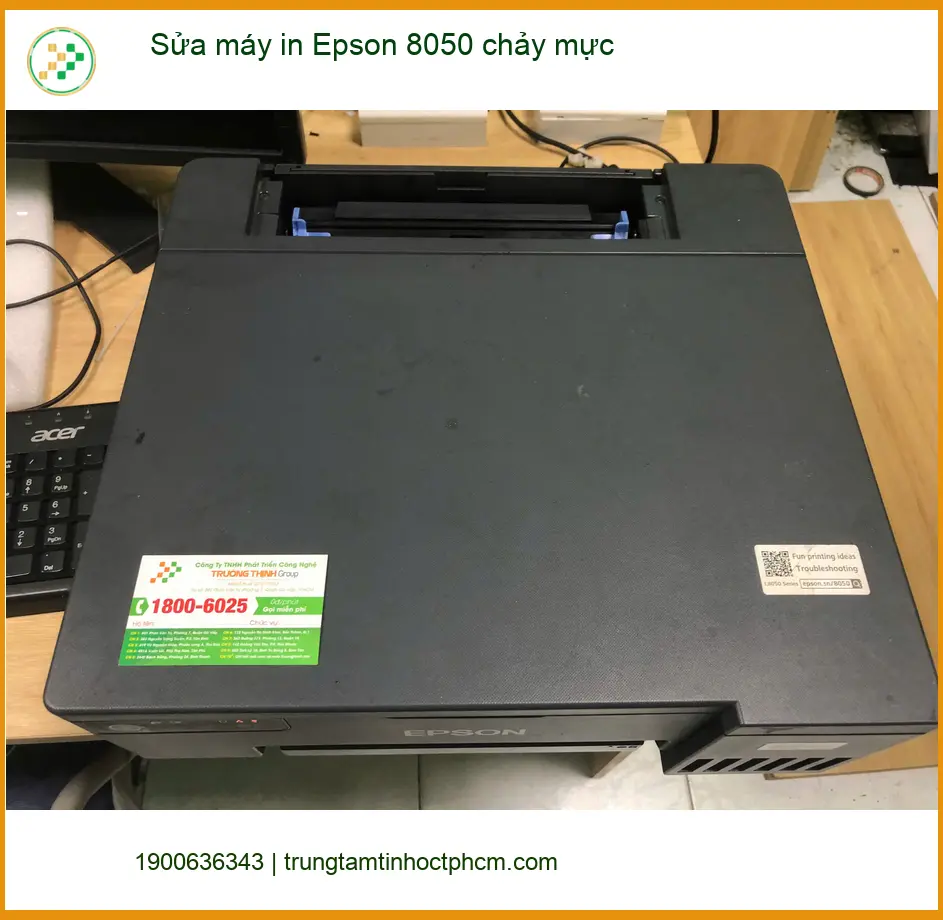 Dịch vụ sửa máy in Epson 8050 chảy mực Quận Bình Tân - Anh Tùng review ảnh thực tế 1