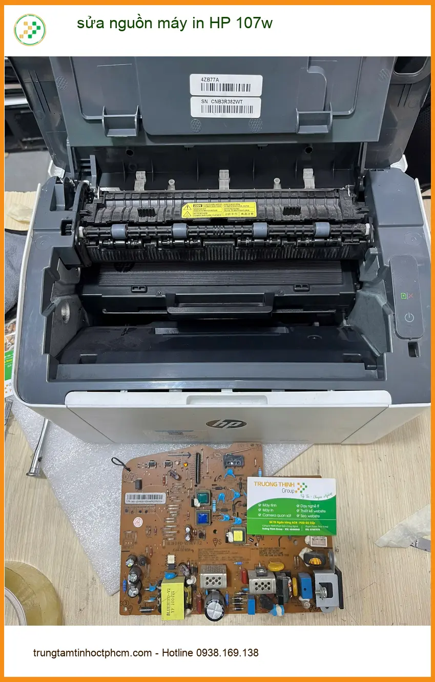 Địa điểm sửa nguồn máy in HP 107w Quận Bình Thạnh - Anh Duy kế toán ảnh thực tế 1