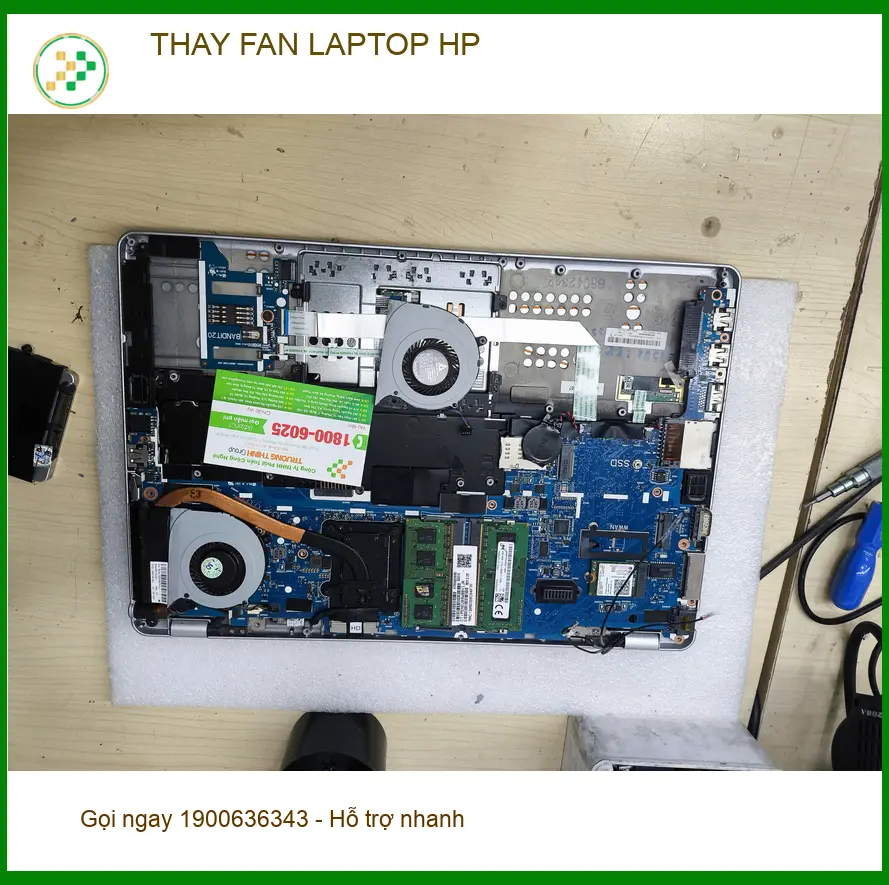Cửa hàng thay fan laptop HP ở Gò Vấp - Anh Quân kiến trúc sư làm việc xuyên đêm ảnh thực tế 1