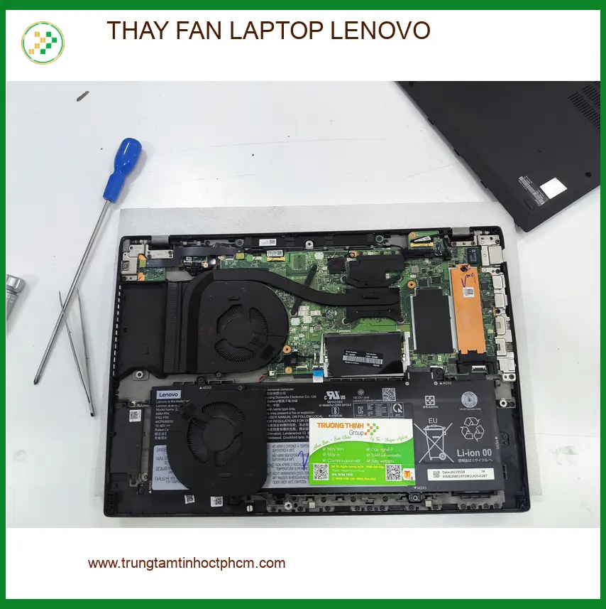 Dịch vụ thay fan laptop Lenovo Quận Gò Vấp - Chị Bảo Trâm sửa quạt kêu to ảnh thực tế 1