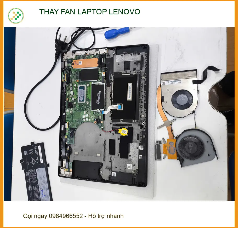 Dịch vụ thay fan laptop Lenovo Quận Gò Vấp - Chị Bảo Trâm sửa quạt kêu to ảnh thực tế 2