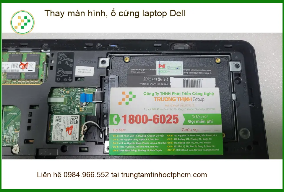 Chỗ thay màn hình, ổ cứng laptop Dell Quận Quận Bình Tân – Anh Dũng cần gấp. ảnh thực tế 1