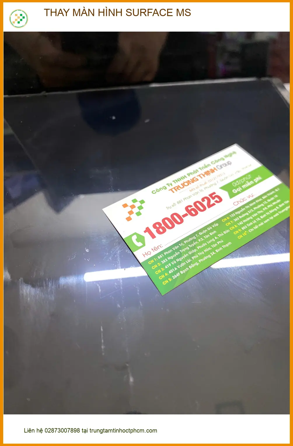 Anh Thịnh ở Quận 12 review dịch vụ thay màn hình Surface MS uy tín giá rẻ ảnh thực tế 1