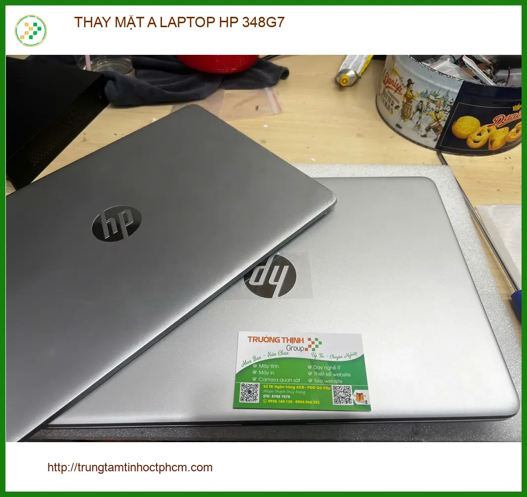 Tiệm thay mặt A laptop HP 348G7 ở Gò Vấp - Anh Quang thiết kế review ảnh thực tế 1