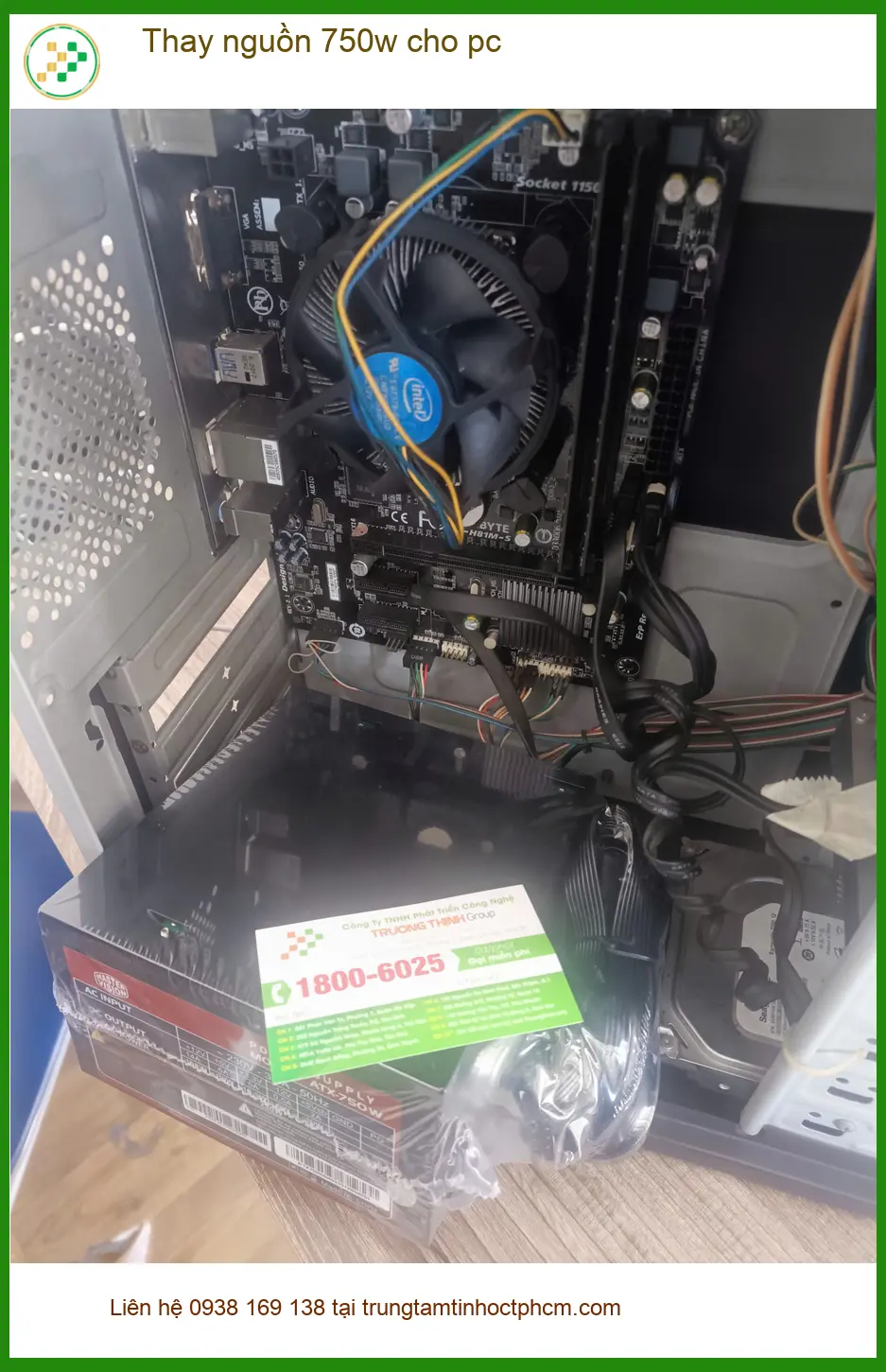 Bác Kiên ở Tân Phú cứu nguy cho chiếc PC gaming - Cửa hàng thay nguồn 750w gần đây ảnh thực tế 2