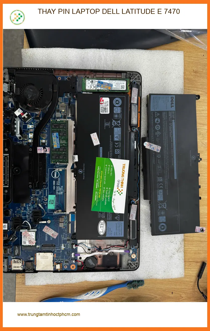 Chỗ thay pin laptop Dell Latitude E 7470 Quận 10 - Anh Duy review ảnh thực tế 1