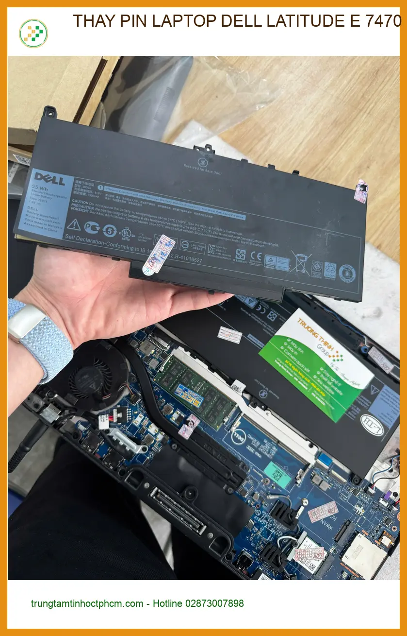 Chỗ thay pin laptop Dell Latitude E 7470 Quận 10 - Anh Duy review ảnh thực tế 2