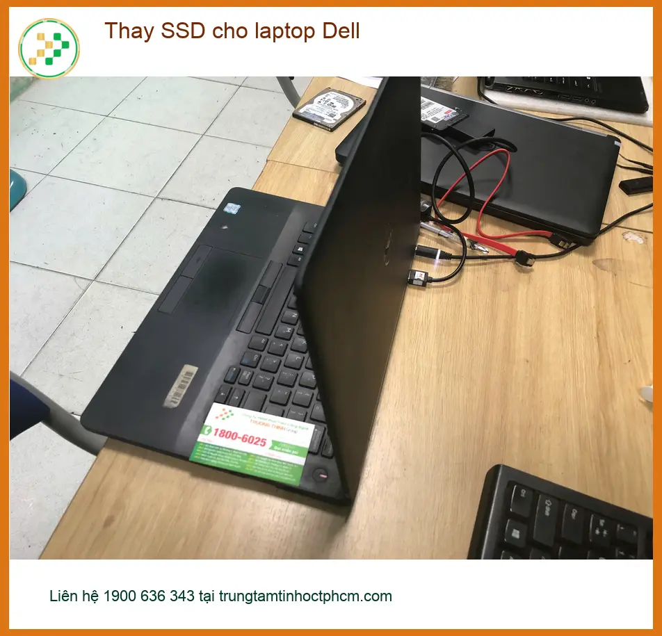 Anh Quân sinh viên tìm Cửa hàng Thay SSD cho laptop Dell Quận Bình Tân uy tín lấy liền ảnh thực tế 1