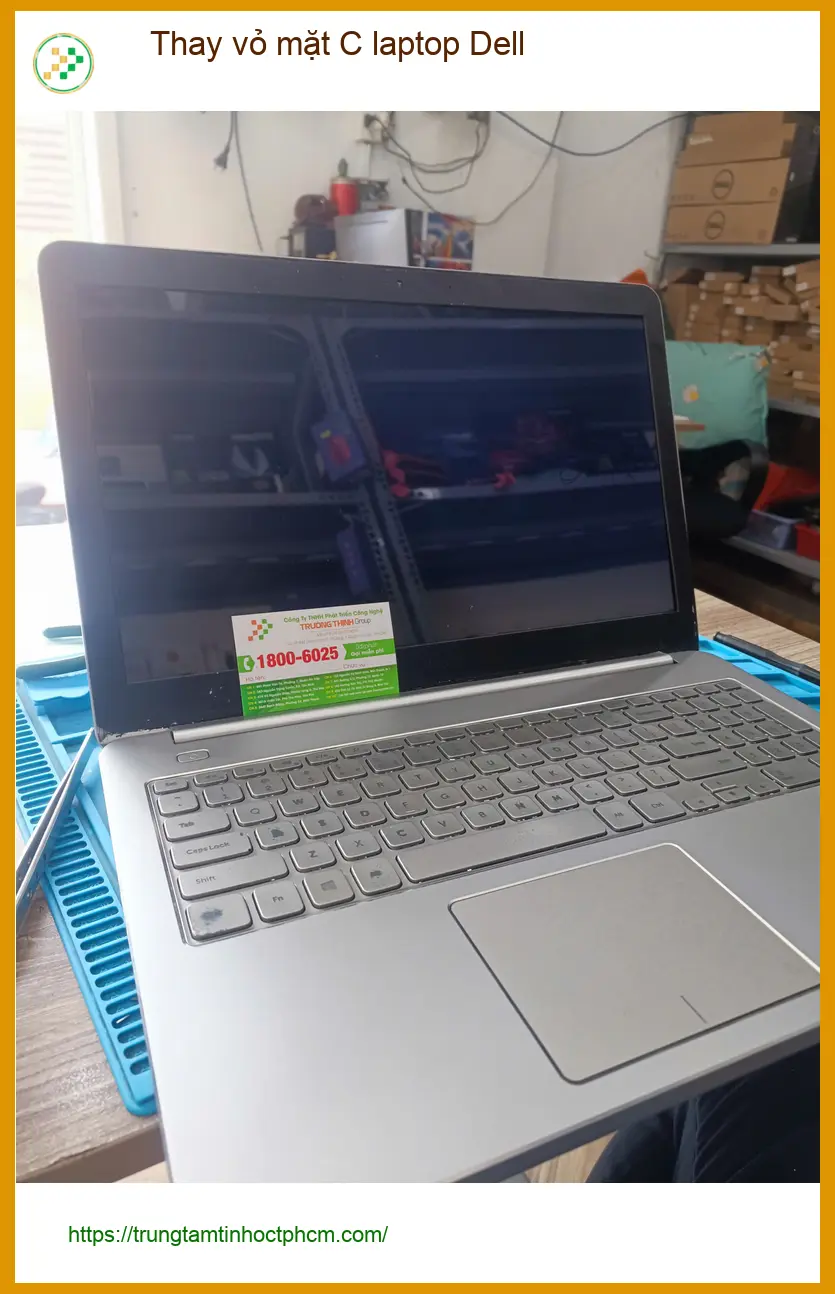 Anh Kiệt kiến trúc sư cần thay vỏ mặt C laptop Dell gấp tại Quận Tân Phú ảnh thực tế 1