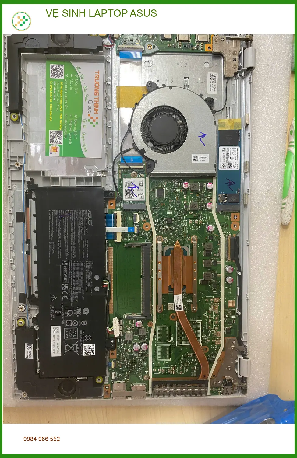 Tiệm vệ sinh laptop ASUS Quận Gò Vấp giá rẻ - Anh Minh IT chia sẻ kinh nghiệm ảnh thực tế 1