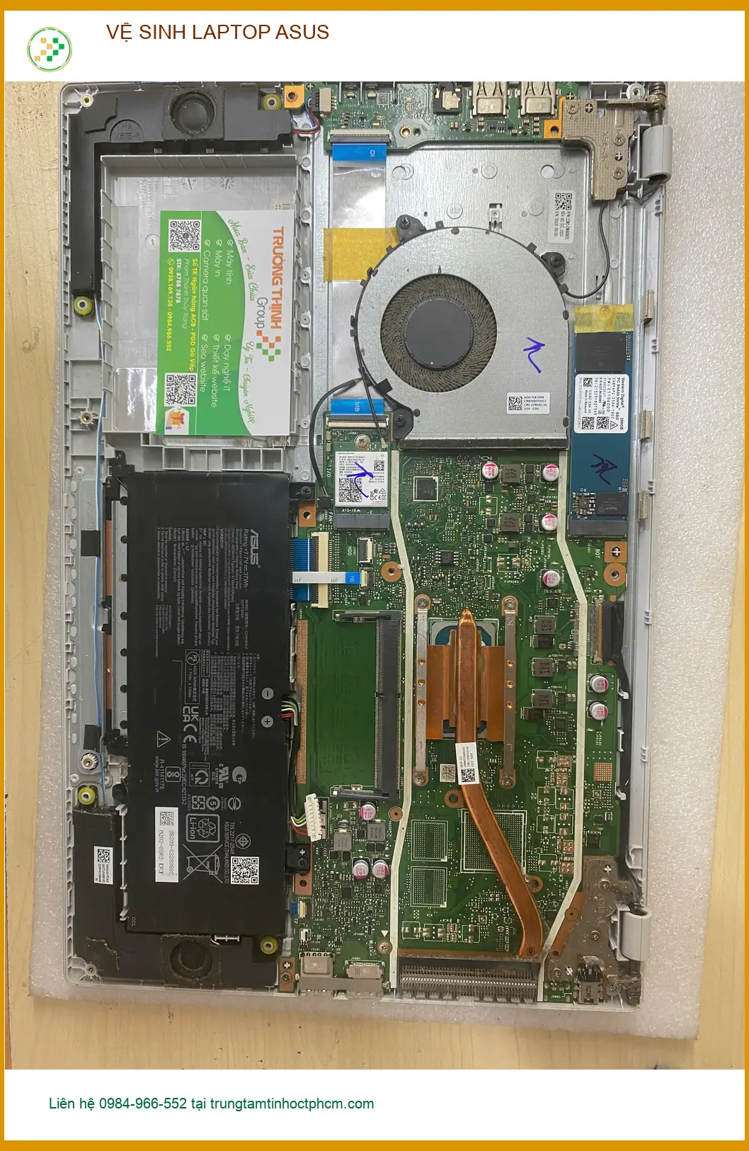 Tiệm vệ sinh laptop ASUS Quận Gò Vấp giá rẻ - Anh Minh IT chia sẻ kinh nghiệm ảnh thực tế 2