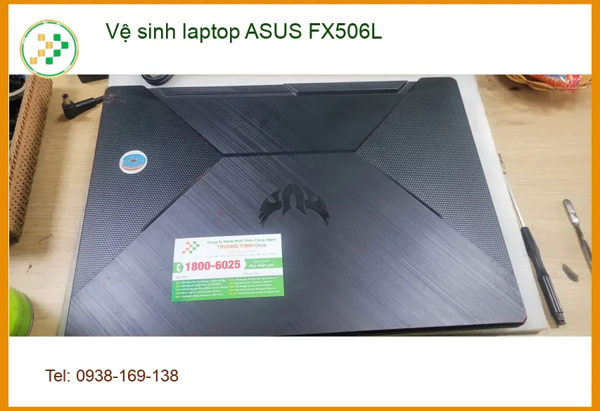 Tiệm Vệ sinh laptop ASUS FX506L Quận Bình Tân giá rẻ - Anh Cường IT hài lòng ảnh thực tế 2