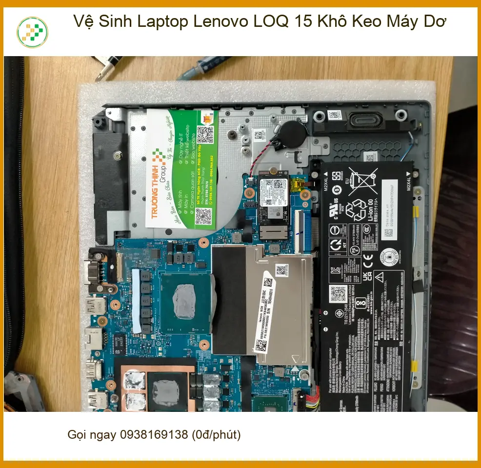 Chỗ vệ sinh Laptop Lenovo LOQ 15 khô keo Quận 12 - Chị Thảo cần gấp ảnh thực tế 1