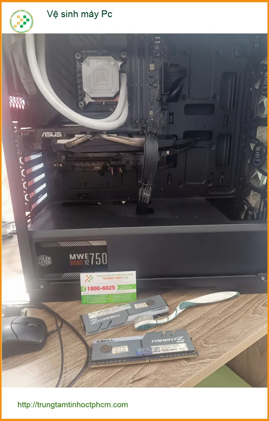 Anh Vỹ kỹ sư phần mềm review dịch vụ vệ sinh máy Pc Quận Tân Phú định kỳ ảnh thực tế 1