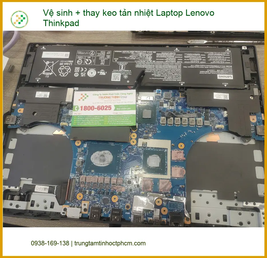 Bác Tài hài lòng dịch vụ vệ sinh thay keo tản nhiệt Laptop Lenovo Thinkpad Quận 7 ảnh thực tế 2