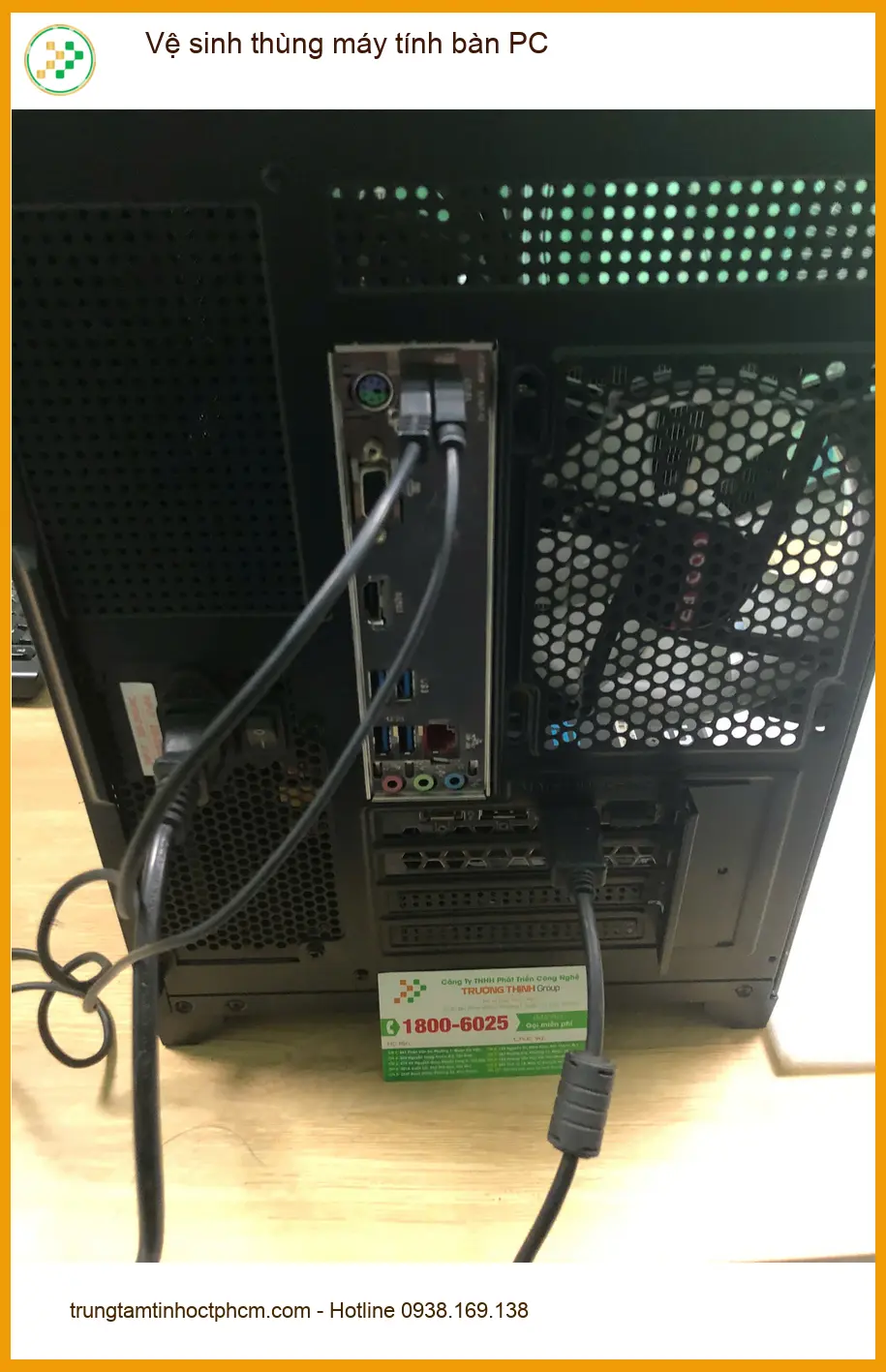 Chú Bảo IT review dịch vụ vệ sinh thùng máy tính bàn PC Quận Bình Tân ảnh thực tế 1