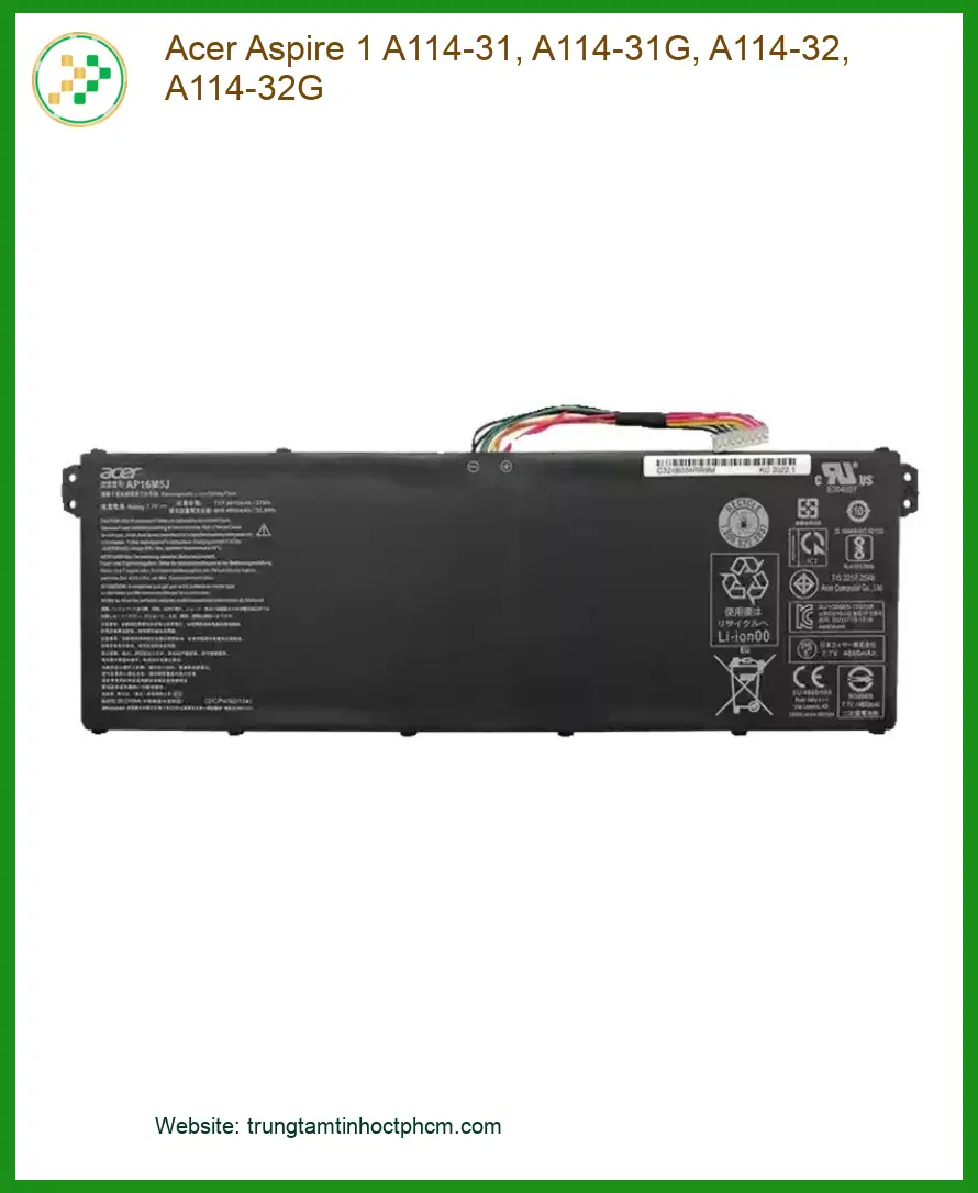 Pin Laptop Acer Aspire 1 A114-31, A114-31G, A114-32, A114-32G - Thay Nhanh Tại Trung Tâm TPHCM | Giá Tốt