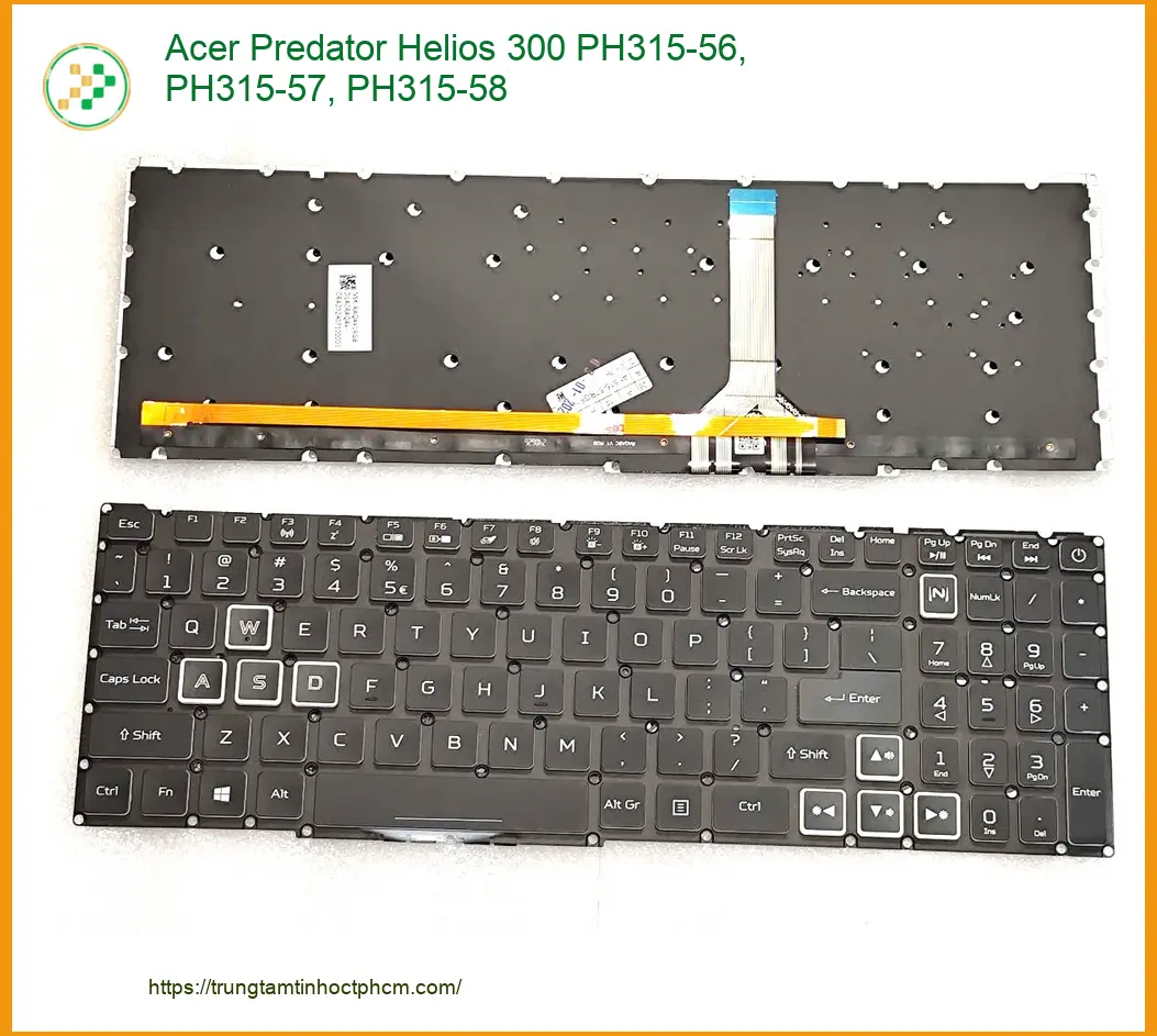 Bàn phím Laptop Acer Predator Helios 300 - Thay Nhanh Tại TPHCM