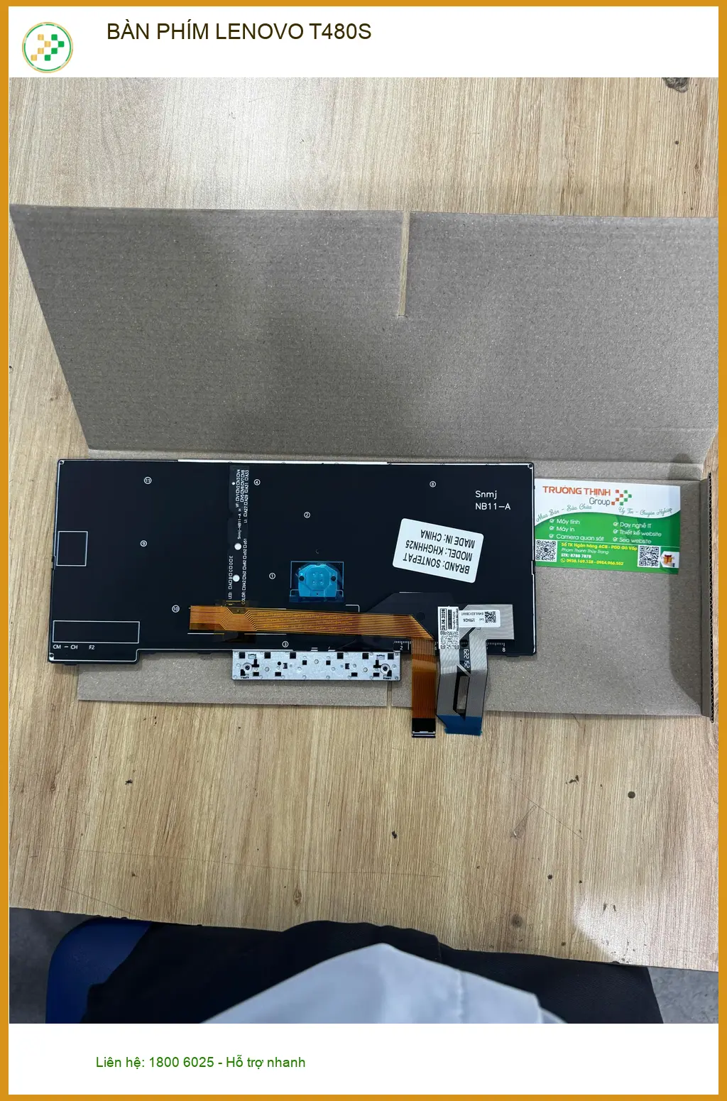 Anh Kiên làm rơi bàn phím Lenovo T480S Quận 10 cần thay lấy ngay ảnh thực tế 1