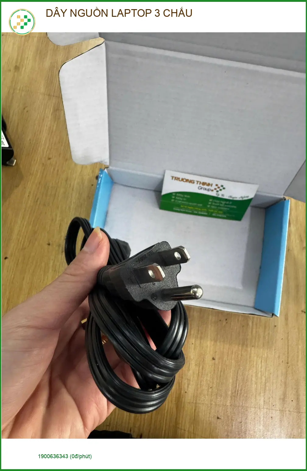Bạn Khang sinh viên cần tìm địa điểm DÂY NGUỒN LAPTOP 3 CHẤU Quận 10 giá tốt ảnh thực tế 1