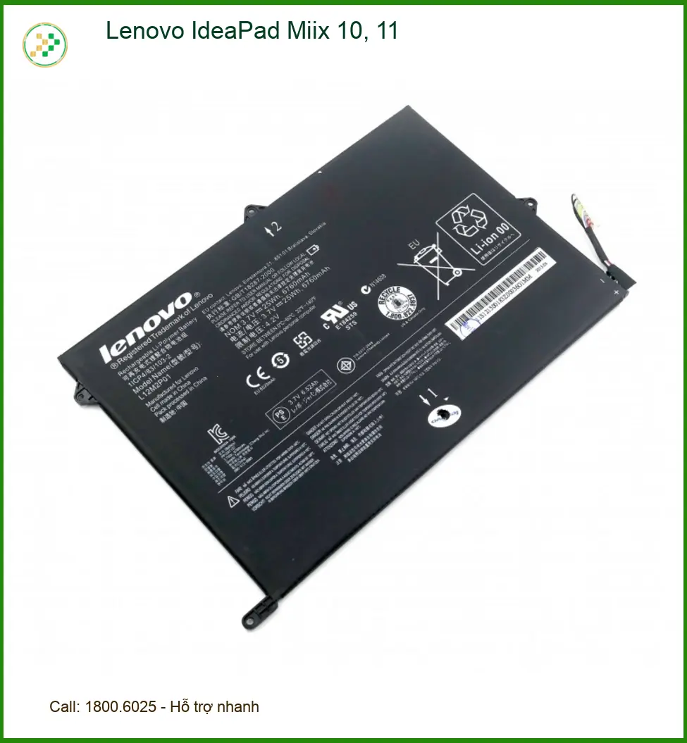 Pin Laptop Lenovo IdeaPad Miix 10 11 - Cửa Hàng Gần Nhất TPHCM