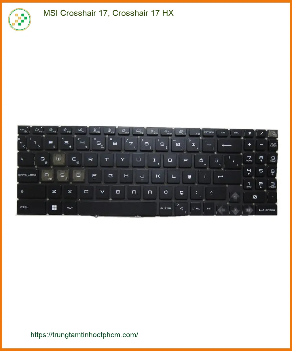 Bàn phím Laptop MSI Crosshair 17 - Sửa Lấy Liền Tại Cửa Hàng Gần Nhất