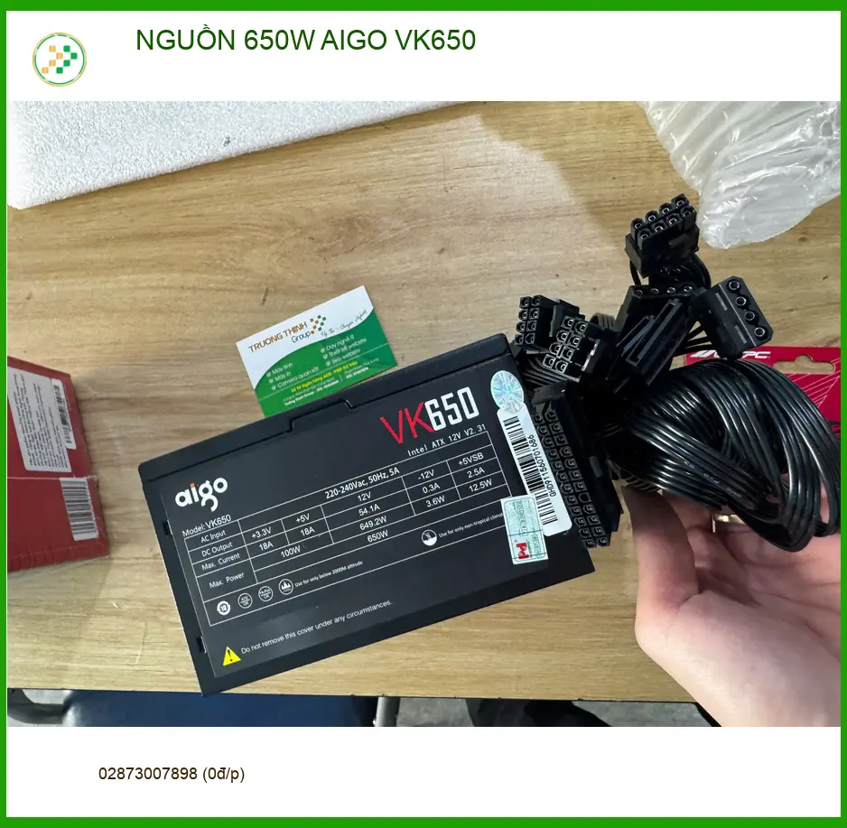 Chú Chí tìm cửa hàng thay NGUỒN 650W AIGO VK650 Quận 10 uy tín ảnh thực tế 1