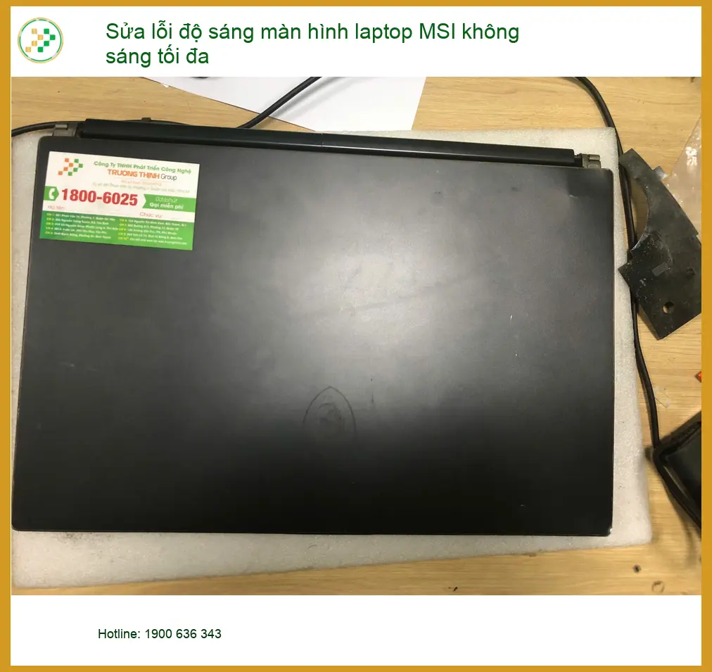 Anh Đức IT review địa chỉ sửa lỗi độ sáng màn hình laptop MSI Quận Bình Tân ảnh thực tế 2