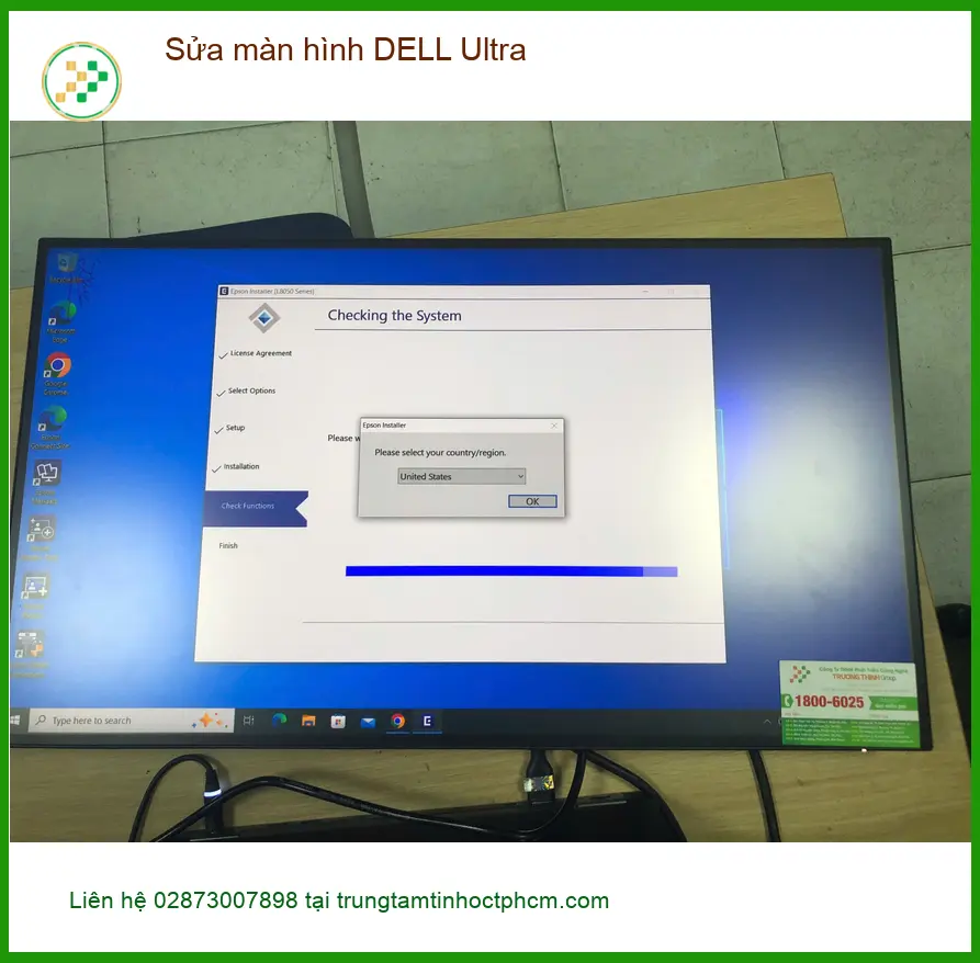 Anh Phúc lập trình viên ở Quận Bình Tân review Sửa màn hình DELL Ultra bị sọc ảnh thực tế 1