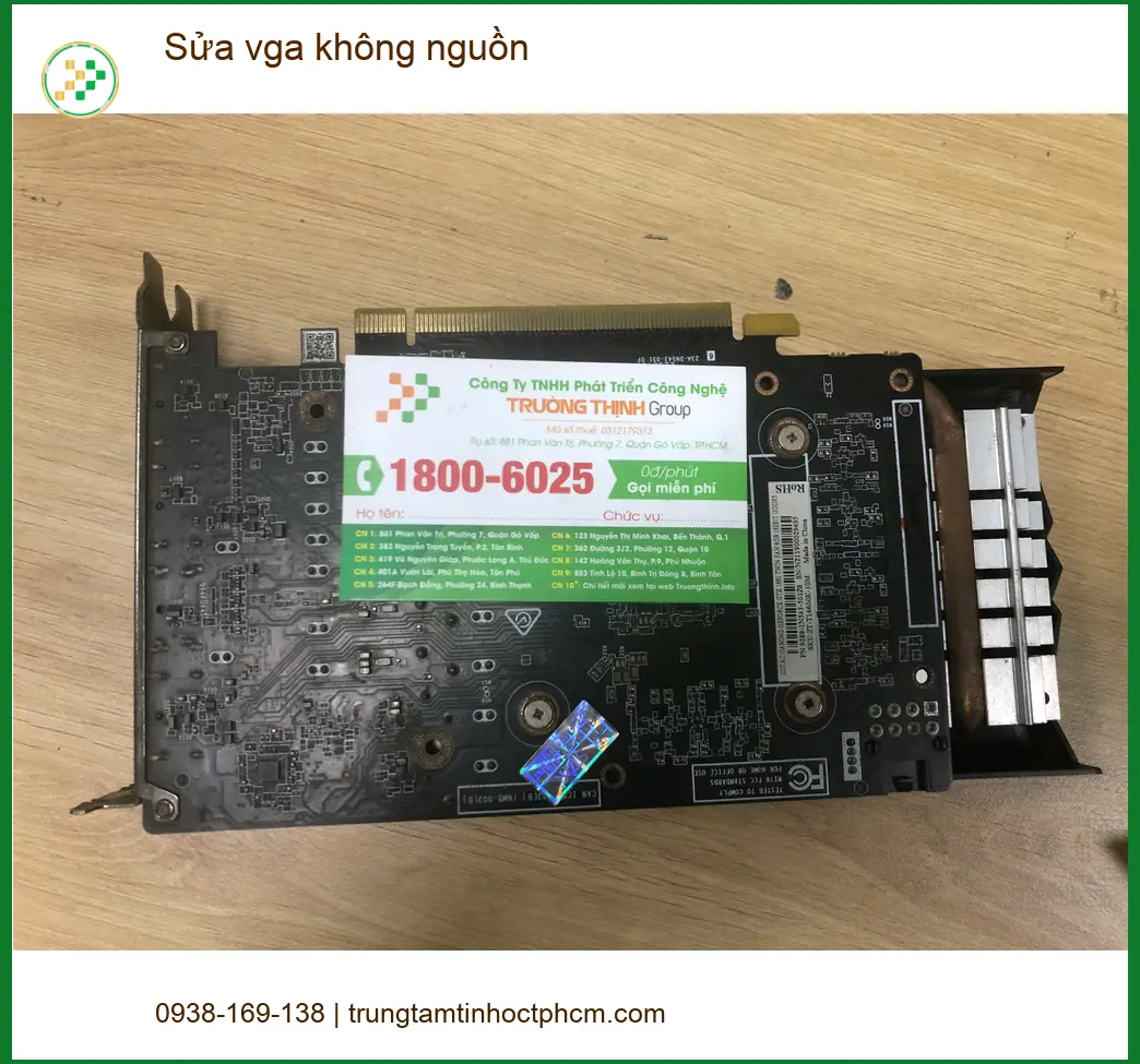 Chị Mai quản lý: Ca sửa vga không nguồn Quận Bình Tân lấy liền ảnh thực tế 2