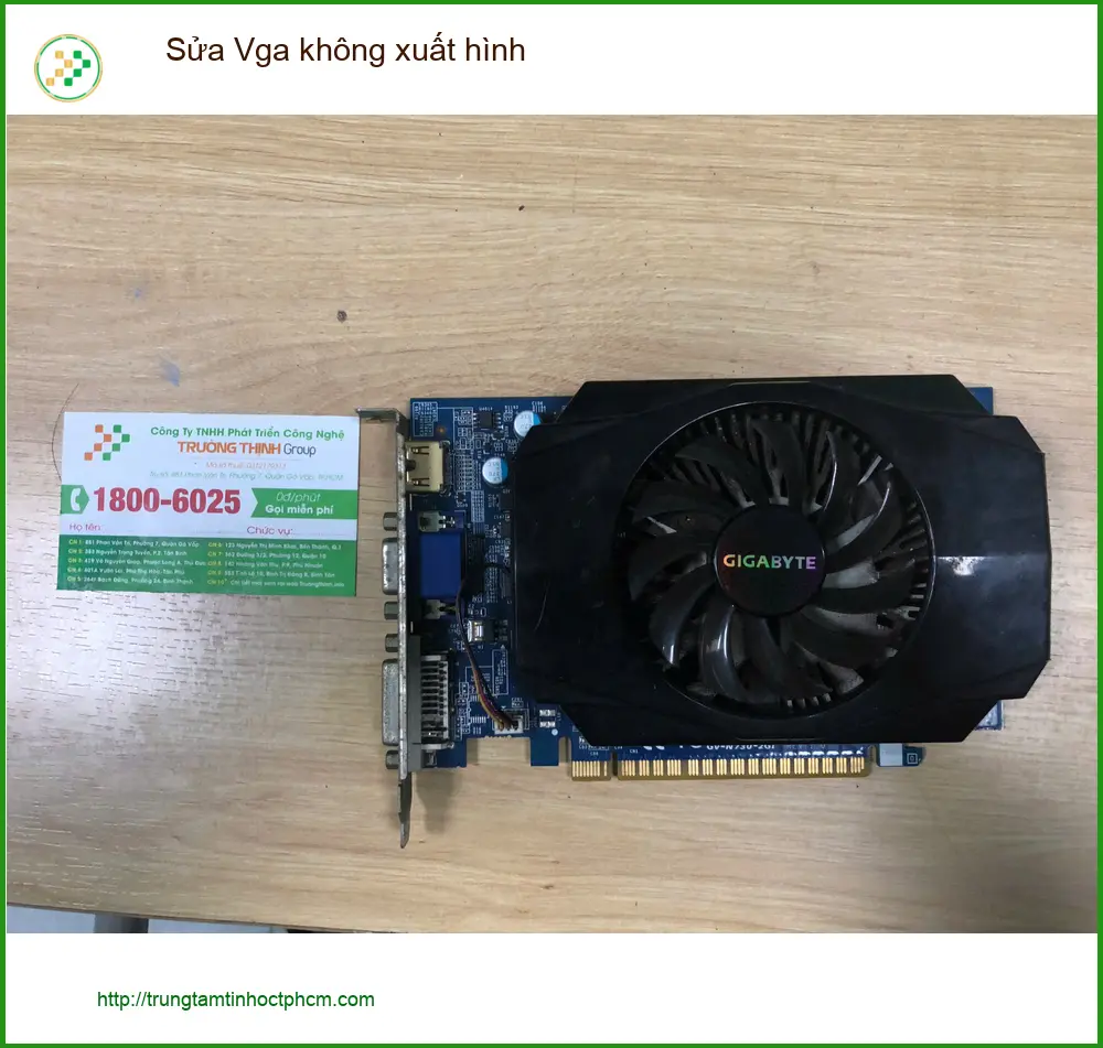 Cô Diệu chủ cửa hàng tại Quận Bình Tân tìm chỗ sửa VGA không xuất hình nhanh ảnh thực tế 1