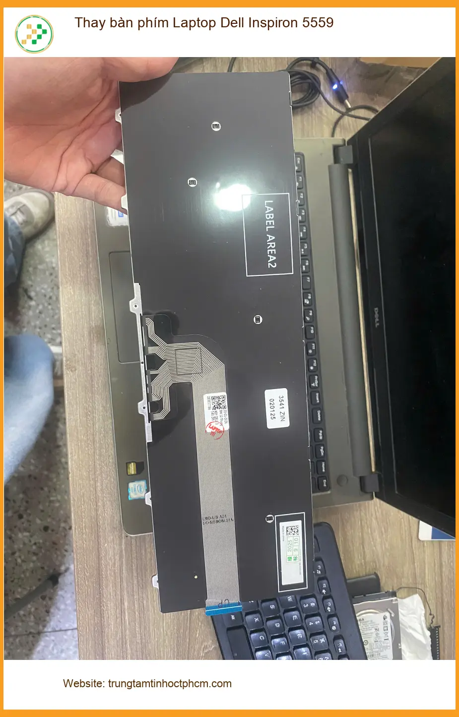 Chị Loan kiến trúc sư Quận 7: Thay bàn phím Laptop Dell Inspiron 5559 uy tín ảnh thực tế 1