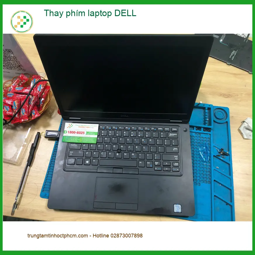 Cô Phượng đánh rơi bàn phím - Cửa hàng Thay phím laptop DELL Quận Bình Tân Lấy ngay ảnh thực tế 1
