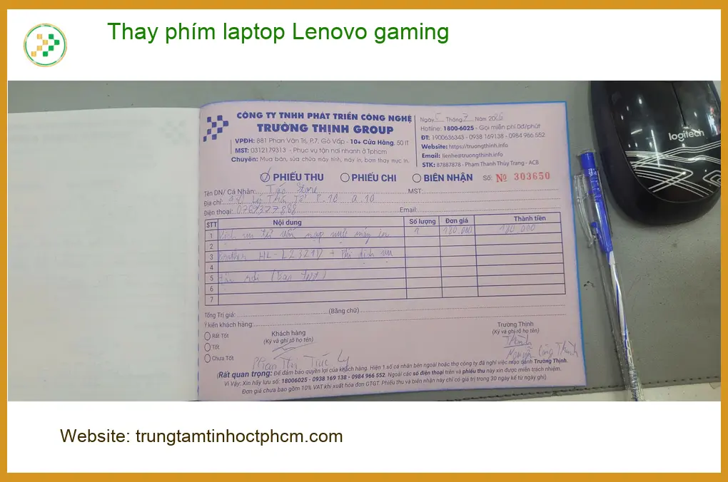 Anh Quang ở Quận Bình Tân thay phím laptop Lenovo gaming - Review chỗ uy tín ảnh thực tế 2