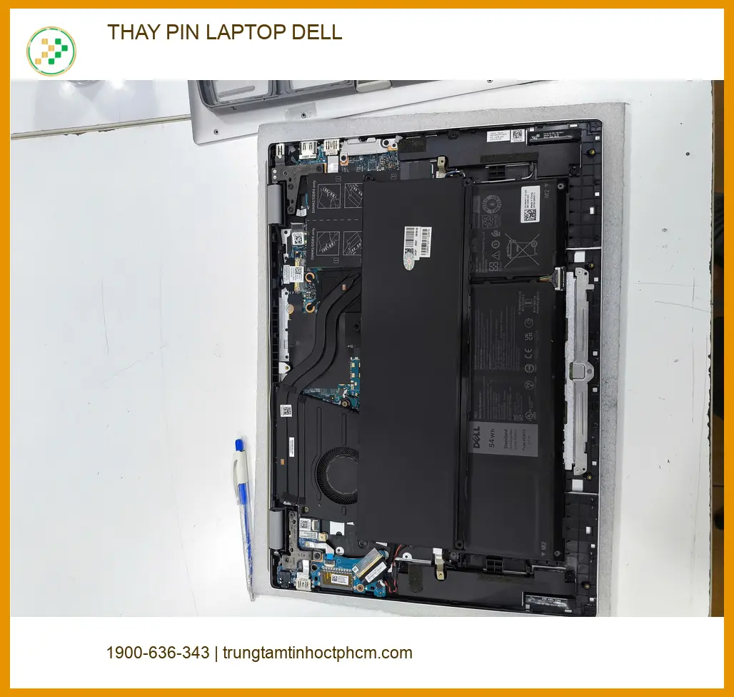 Anh Huy IT tìm chỗ thay pin laptop Dell Quận Gò Vấp khi pin hỏng ảnh thực tế 1