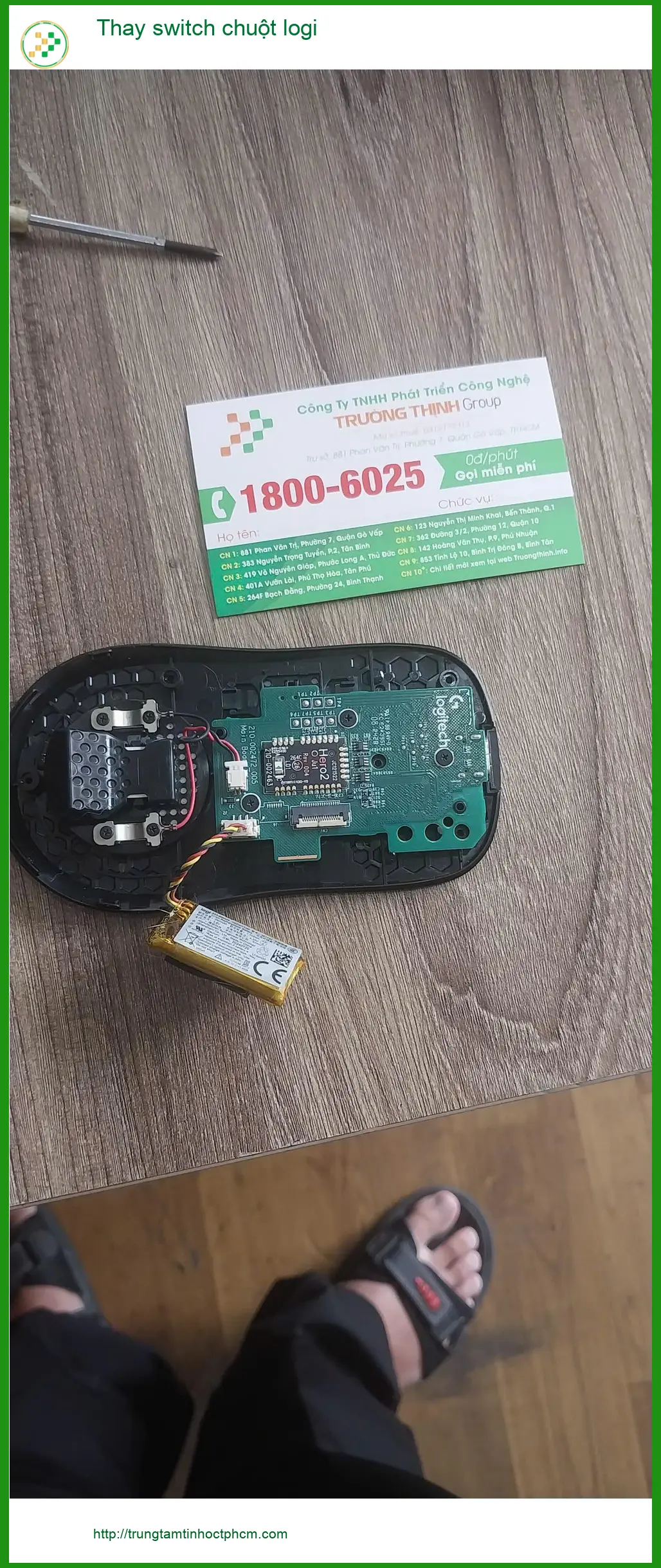 Chỗ thay switch chuột logi Quận Tân Phú - Anh Sơn review nhanh ảnh thực tế 1