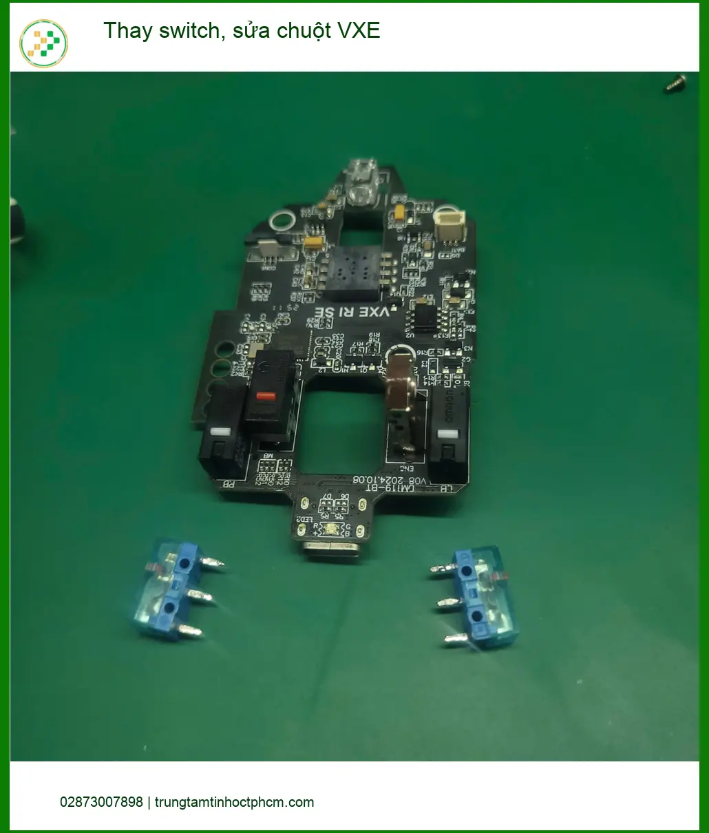 Anh Nam review tiệm Thay switch, sửa chuột VXE Quận Tân Bình lấy liền ảnh thực tế 1