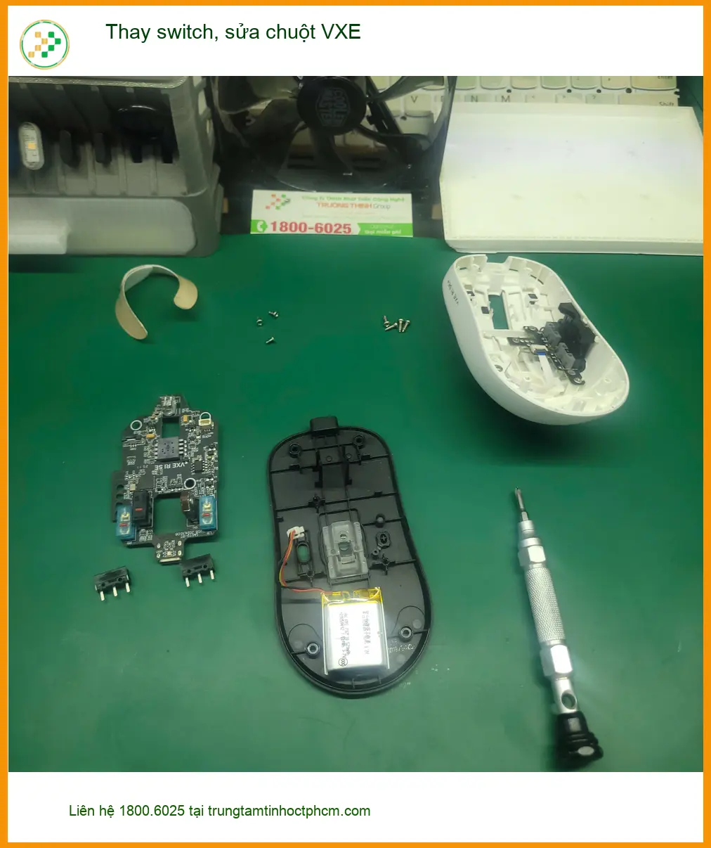 Anh Nam review tiệm Thay switch, sửa chuột VXE Quận Tân Bình lấy liền ảnh thực tế 2