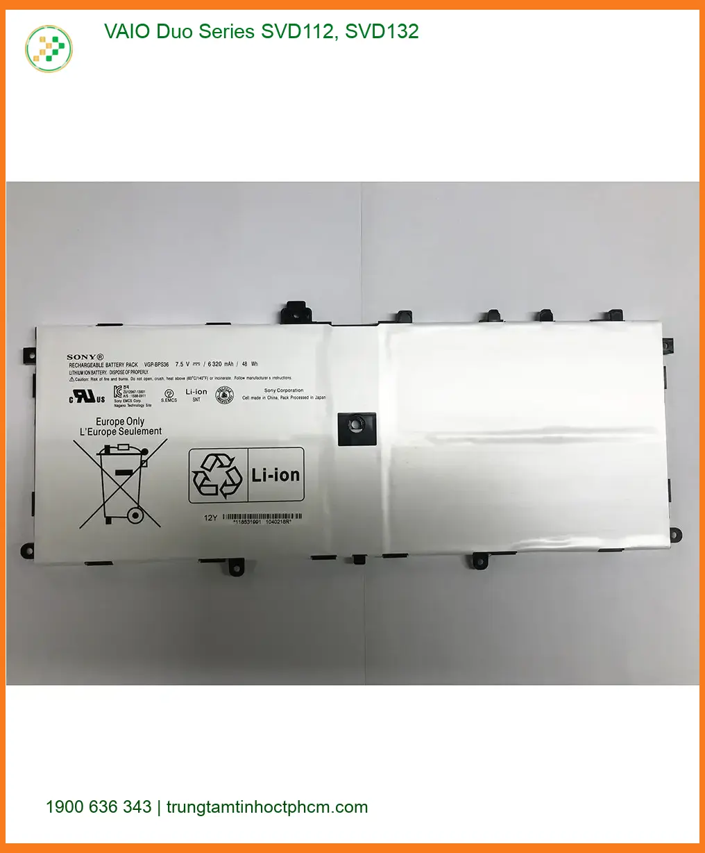 Pin Laptop VAIO Duo SVD112 SVD132 - Thay Lấy Ngay Giá Rẻ TPHCM
