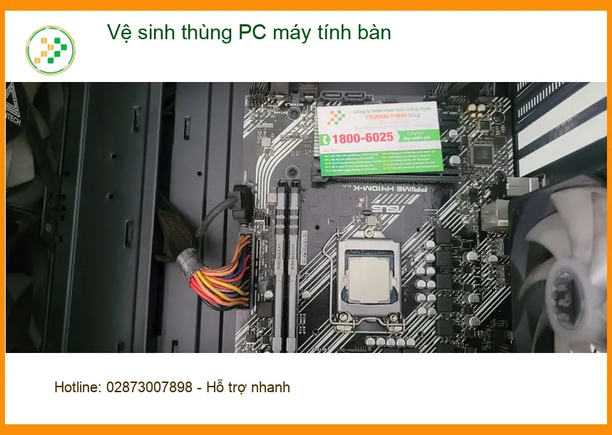 Tiệm vệ sinh thùng PC máy tính bàn Quận Bình Tân - Chú Hải review ảnh thực tế 1