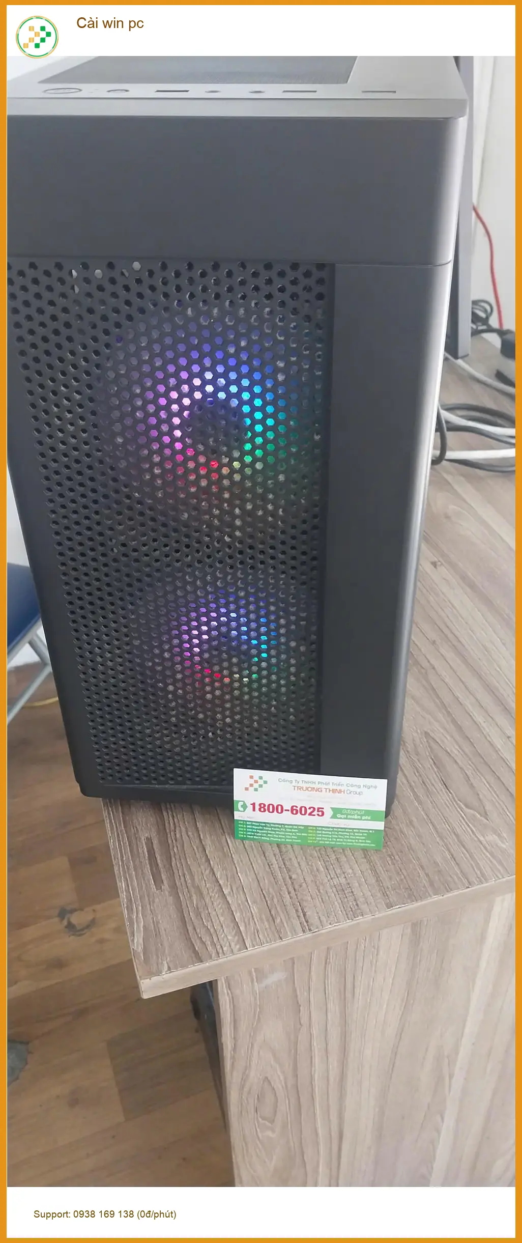 Anh Quang nhân viên văn phòng - Dịch vụ cài win pc Quận Tân Phú uy tín ảnh thực tế 1