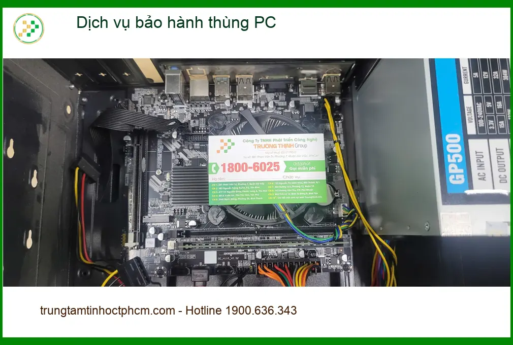 Anh Trường chủ tiệm game tìm chỗ bảo hành thùng PC Quận Bình Tân gần đây ảnh thực tế 1