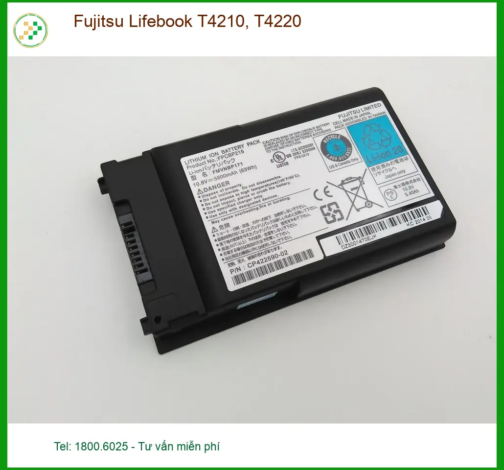 Pin Laptop Fujitsu Lifebook T4210/T4220 - Thay Nhanh, Giá Rẻ TPHCM
