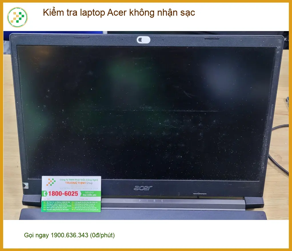 Anh Trường sốt ruột tìm chỗ sửa laptop Acer không nhận sạc Quận Bình Tân ảnh thực tế 1