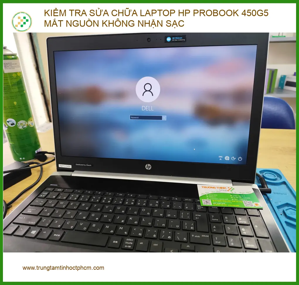 Anh Kiên sửa laptop HP ProBook 450G5 mất nguồn tại Phú Nhuận ảnh thực tế 1