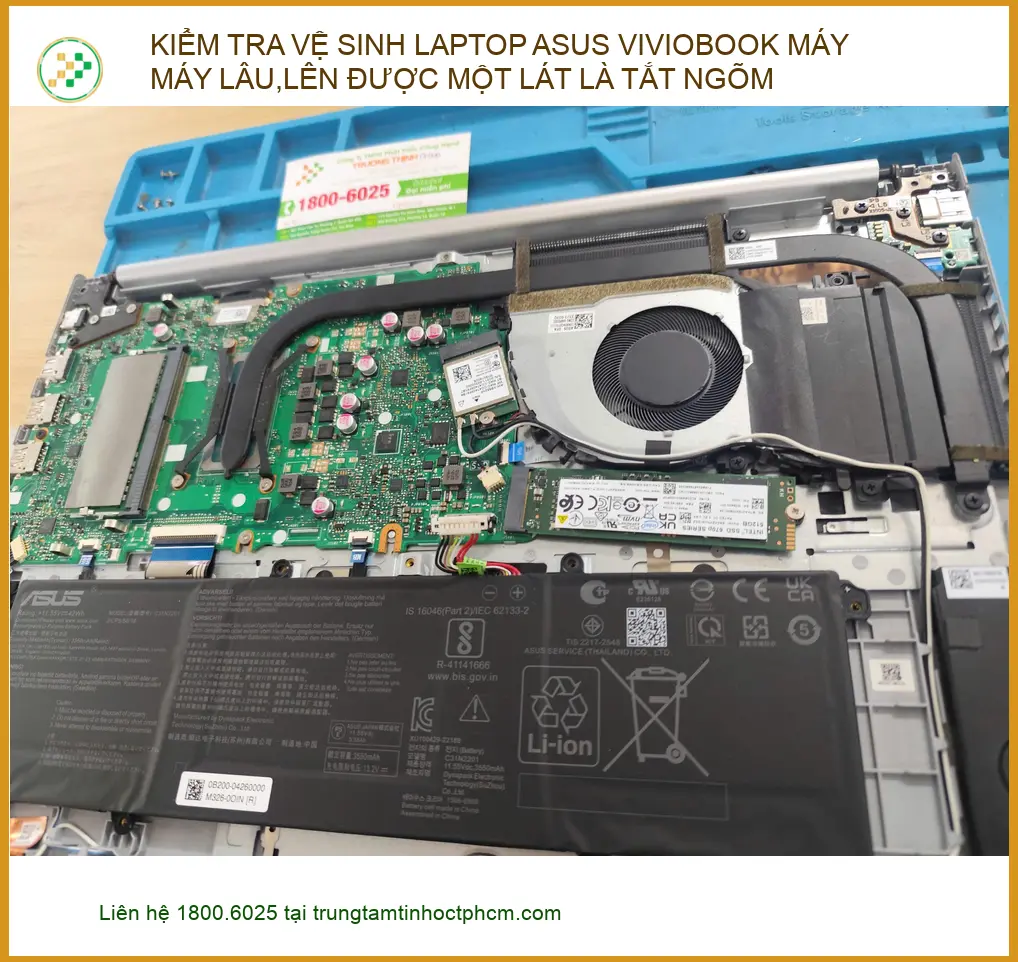 Anh Hào: Dịch vụ vệ sinh Laptop Asus Vivobook Quận Phú Nhuận máy tắt ngỏm