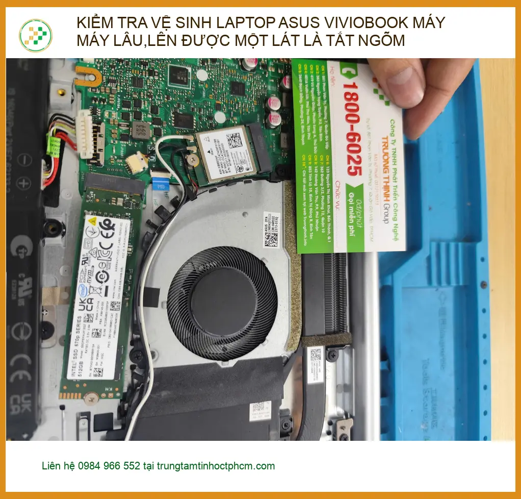 Anh Hào: Dịch vụ vệ sinh Laptop Asus Vivobook Quận Phú Nhuận máy tắt ngỏm ảnh thực tế 1